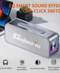 Loa Bluetooth Cao Cấp Cyboris S15 | Vỏ Kim Loại, Âm Thanh Hi-Fi, Đèn RGB 19 am thanh hifi stereo cyboris s15