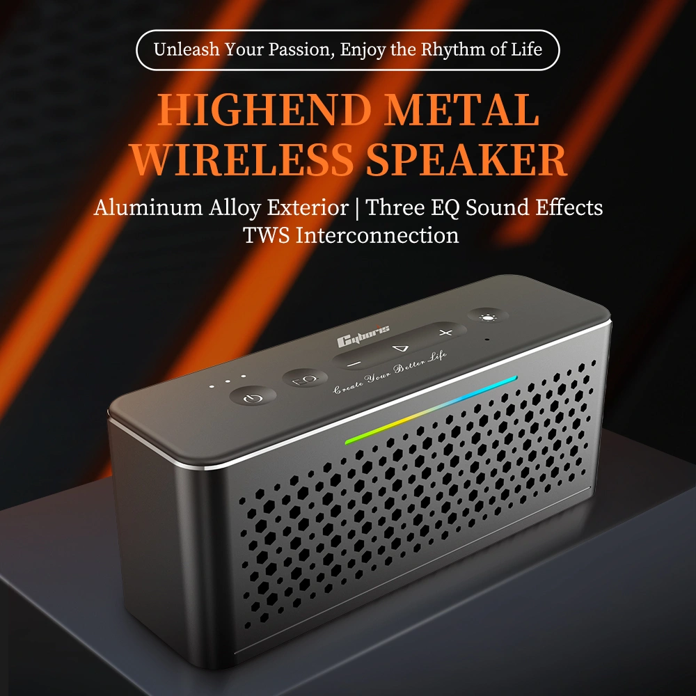 Loa Bluetooth Cao Cấp Cyboris T3 Pro | Vỏ Nhôm, Âm Thanh Hi-Fi, DSP 24 am thanh hifi stereo cyboris t3 pro