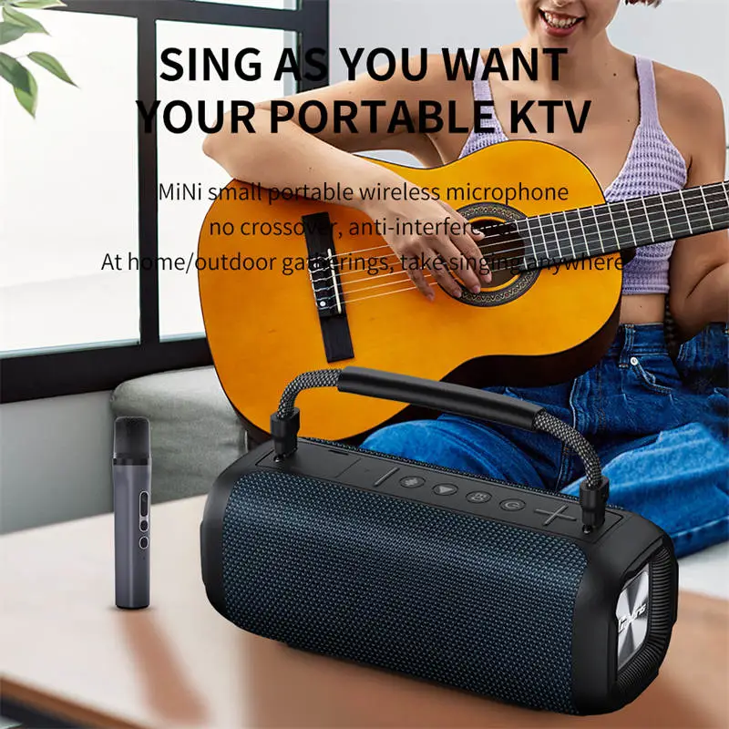 Loa Karaoke Bluetooth Cyboris T12 | 80W, Chống Nước IPX7, Kèm Micro Mini 4 cac cong ket noi cyboris t12 2