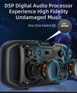 Loa Bluetooth Cyboris Motor Boom X10 | 120W, Âm Thanh Hi-Fi, Chống Nước IPX6 13 cac cong ket noi cyboris x10