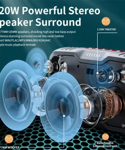 Loa Bluetooth Cyboris Motor Boom X10 | 120W, Âm Thanh Hi-Fi, Chống Nước IPX6 14 cau truc 4 loa 120w cyboris x10