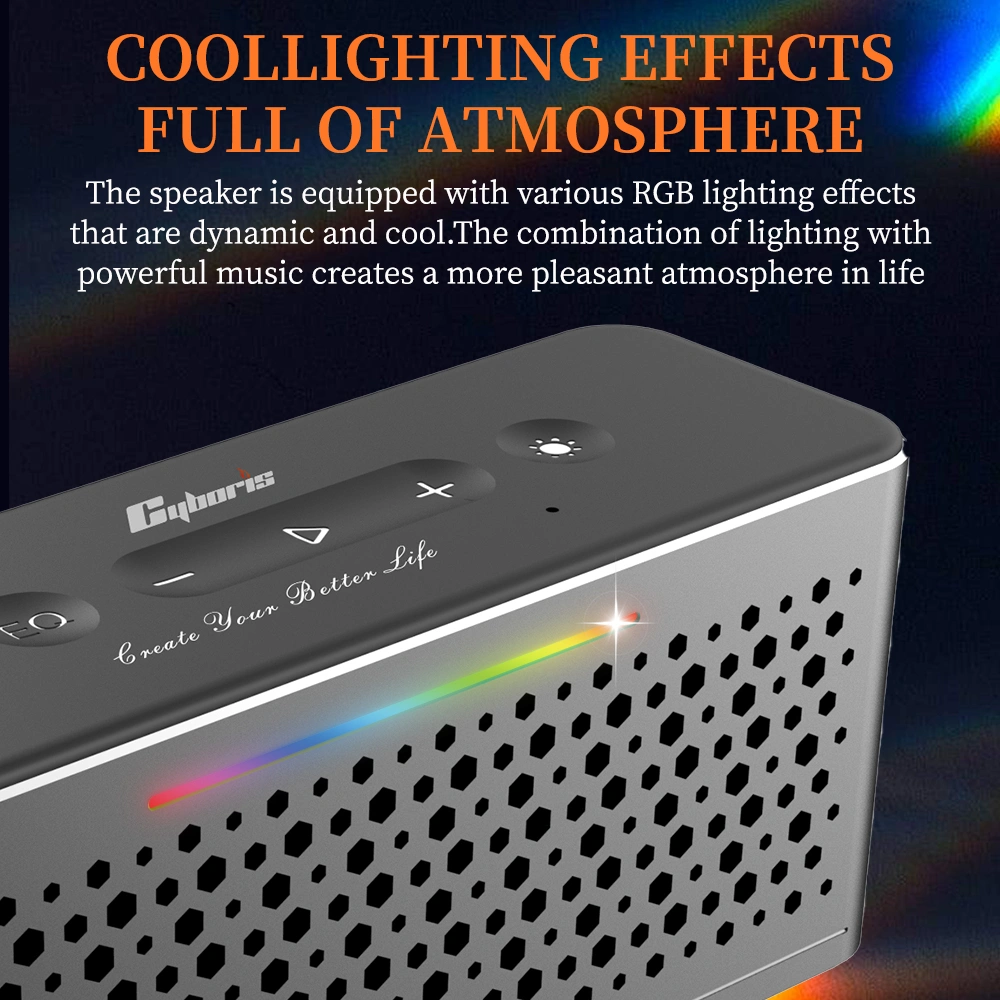 Loa Bluetooth Cao Cấp Cyboris T3 Pro | Vỏ Nhôm, Âm Thanh Hi-Fi, DSP 25 cau truc am thanh cyboris t3 pro