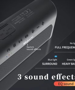 Loa Bluetooth Cyboris T9 | Soundbar Mini 80W, Âm Thanh 2.1 kênh, Pin 10400mAh 13 che do am thanh eq cyboris t9