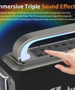 Loa Karaoke Bluetooth Cyboris X13 100W 19 che do am thanh eq cyboris x13