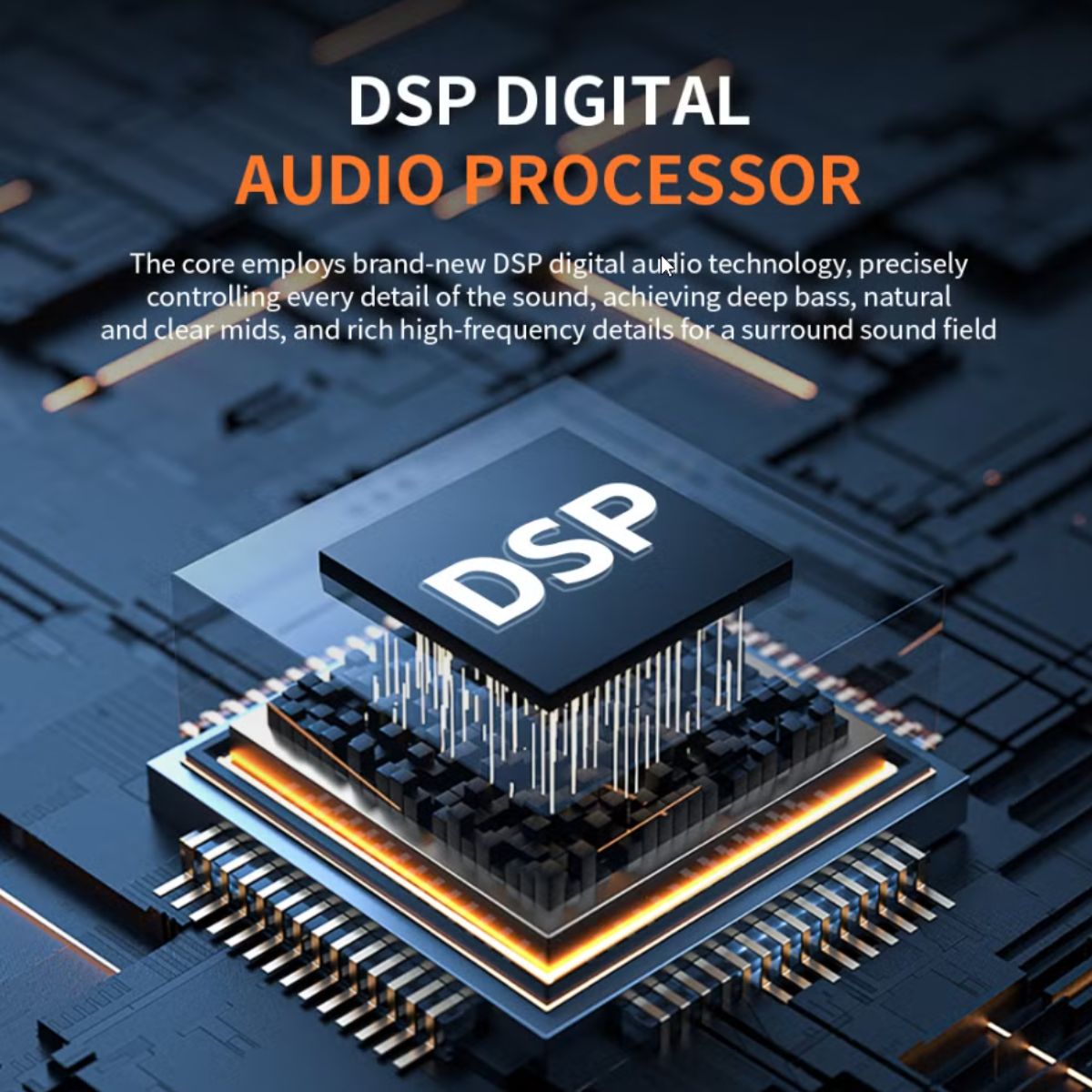 Loa Bluetooth Cyboris T16 | 80W, Thiết Kế Trụ, Cảm Ứng, Đèn RGB 10 chip xu ly dsp cyboris t16