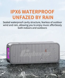 Loa Bluetooth Cao Cấp Cyboris S15 | Vỏ Kim Loại, Âm Thanh Hi-Fi, Đèn RGB 17 chong nuoc ipx6 cyboris s15
