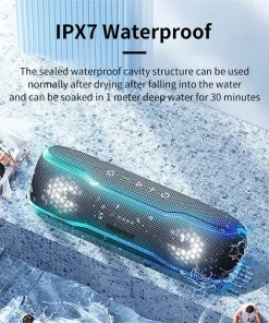 Loa Bluetooth Cyboris F10 | Đèn RGB, Âm Thanh 360°, Chống Nước 12 chong nuoc ipx7 cyboris f10