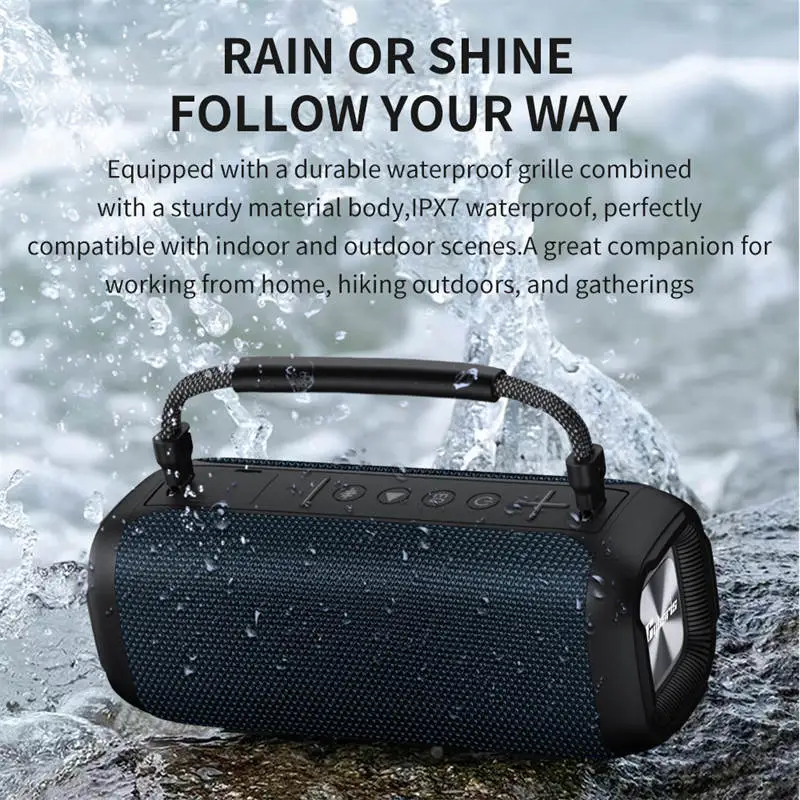 Loa Karaoke Bluetooth Cyboris T12 | 80W, Chống Nước IPX7, Kèm Micro Mini 31 Khả năng chống nước IPX7 của loa Cyboris T12.