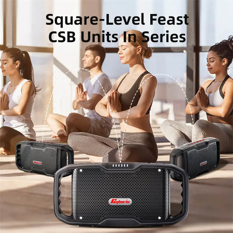 Loa Bluetooth Cyboris Motor Boom X10 | 120W, Âm Thanh Hi-Fi, Chống Nước IPX6 25 Công nghệ CSB đột phá trên Cyboris X10 cho phép kết nối hơn 100 loa