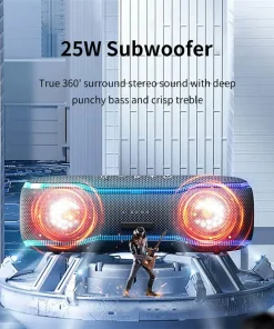 Loa Bluetooth Cyboris F10 | Đèn RGB, Âm Thanh 360°, Chống Nước 13 cong suat 25w cyboris f10