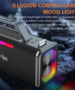 Loa Karaoke Cyboris Battleship X12 | 200W 16 den led rgb cyboris x12