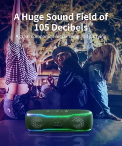 Loa Bluetooth Cyboris F10 | Đèn RGB, Âm Thanh 360°, Chống Nước 14 hieu ung den led rgb cyboris f10