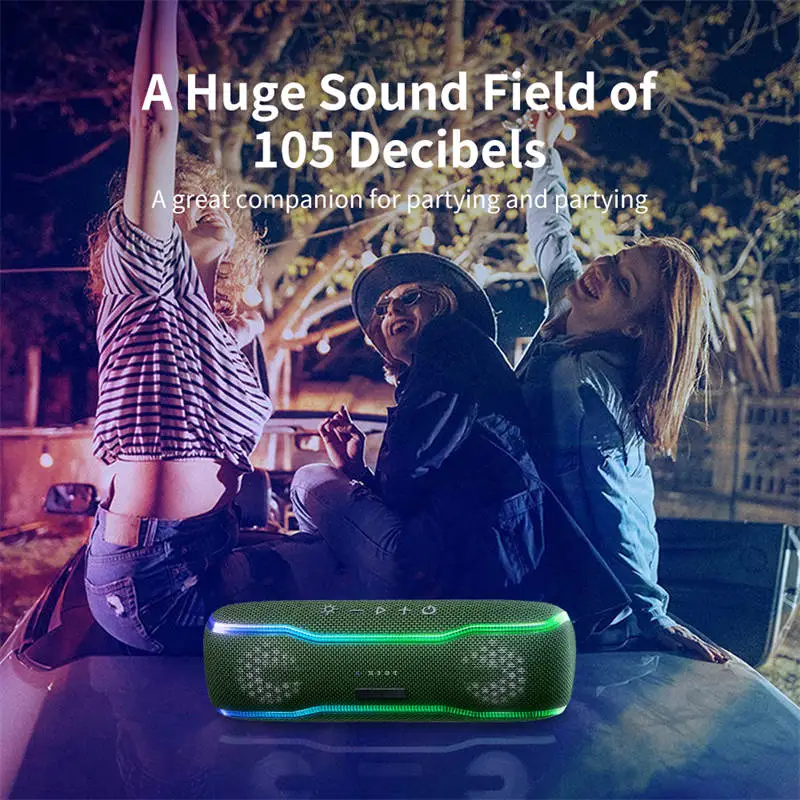 Loa Bluetooth Cyboris F10 | Đèn RGB, Âm Thanh 360°, Chống Nước 24 Cyboris F10 - Nơi âm thanh và ánh sáng hòa quyện thành một