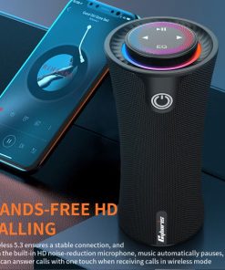 Loa Bluetooth Cyboris T16 | 80W, Thiết Kế Trụ, Cảm Ứng, Đèn RGB 20 hieu ung den rgb cyboris t16