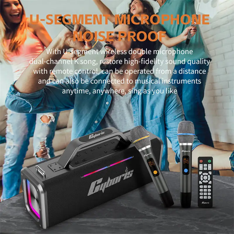 Loa Karaoke Cyboris Battleship X12 | 200W 7 ket noi tws 400w cyboris