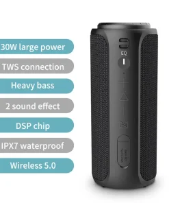 Loa Bluetooth Cyboris S12 | 30W, Âm Thanh Tự Nhiên, Chống Nước IPX7 20 loa bluetooth cyboris s12 3