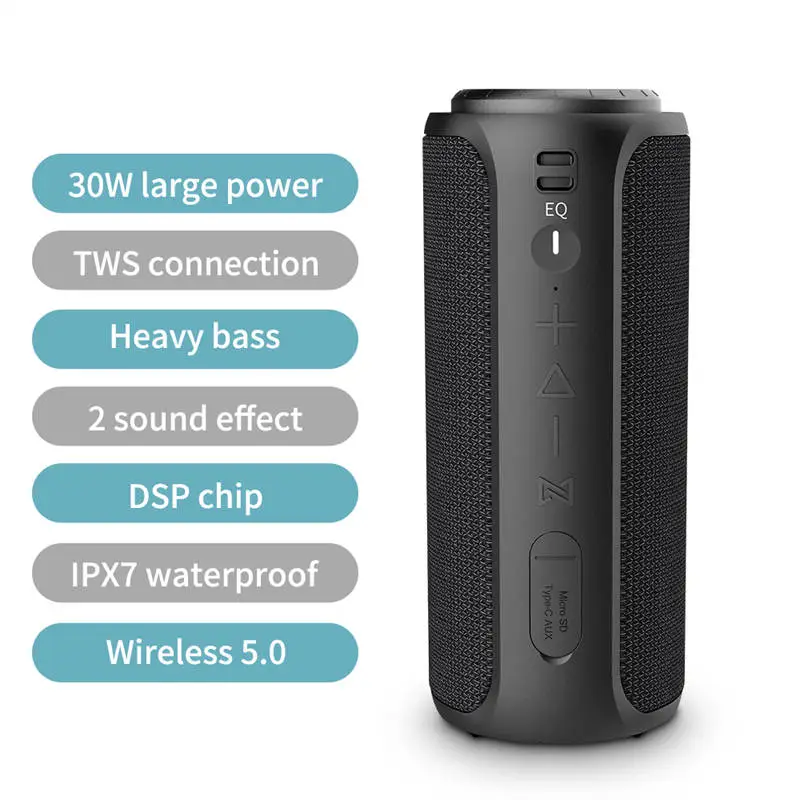 Loa Bluetooth Cyboris S12 | 30W, Âm Thanh Tự Nhiên, Chống Nước IPX7 9 loa bluetooth cyboris s12 3