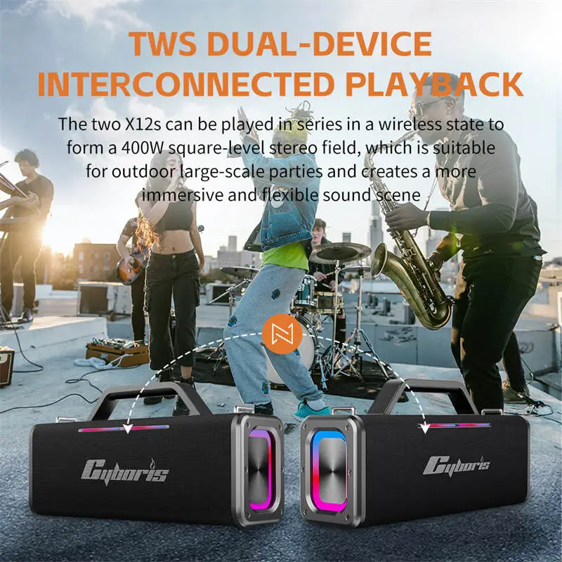 Loa Karaoke Cyboris Battleship X12 | 200W 8 micro khong day cyboris