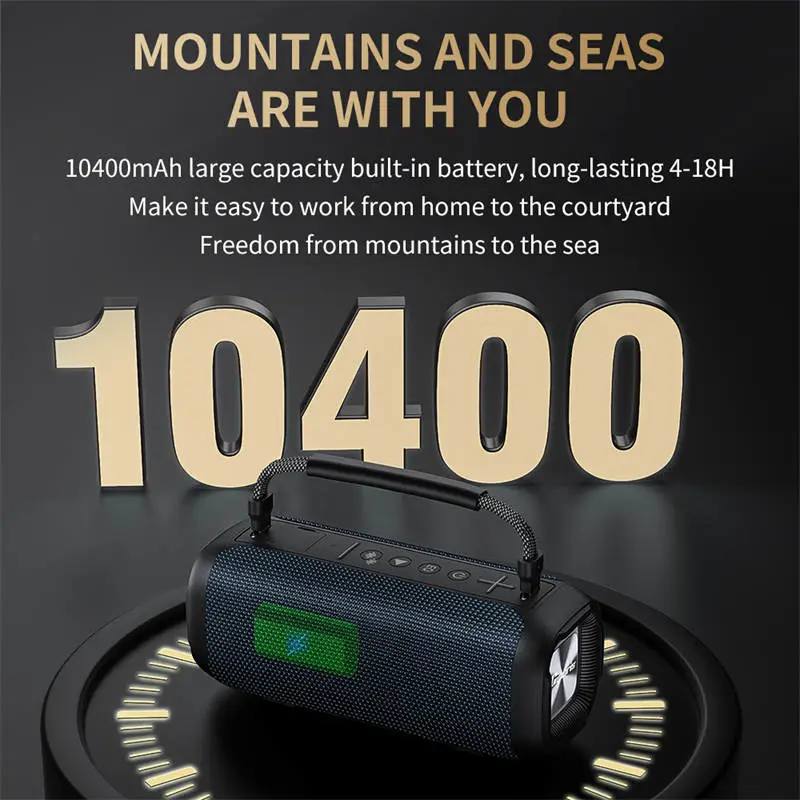 Loa Karaoke Bluetooth Cyboris T12 | 80W, Chống Nước IPX7, Kèm Micro Mini 12 pin 10400mah cyboris t12