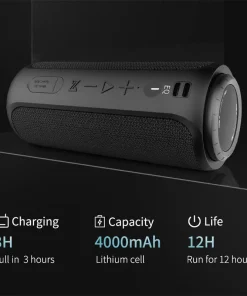 Loa Bluetooth Cyboris S12 | 30W, Âm Thanh Tự Nhiên, Chống Nước IPX7 22 pin 12 gio cyboris s12