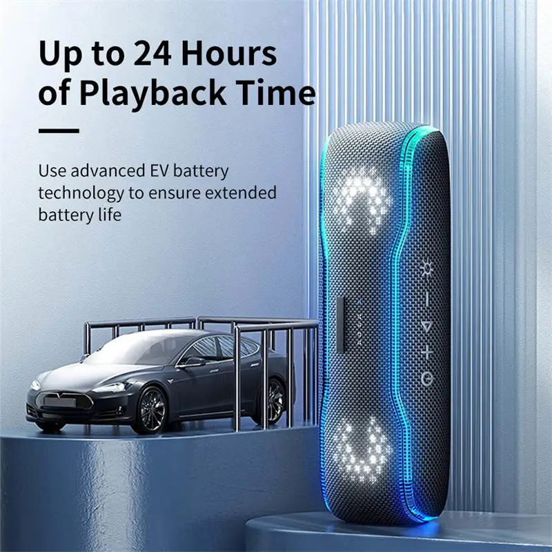 Loa Bluetooth Cyboris F10 | Đèn RGB, Âm Thanh 360°, Chống Nước 7 pin 24 gio cyboris f10pin 24 gio cyboris f10