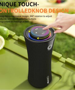 Loa Bluetooth Cyboris T16 | 80W, Thiết Kế Trụ, Cảm Ứng, Đèn RGB 17 pin 8000mah cyboris t16