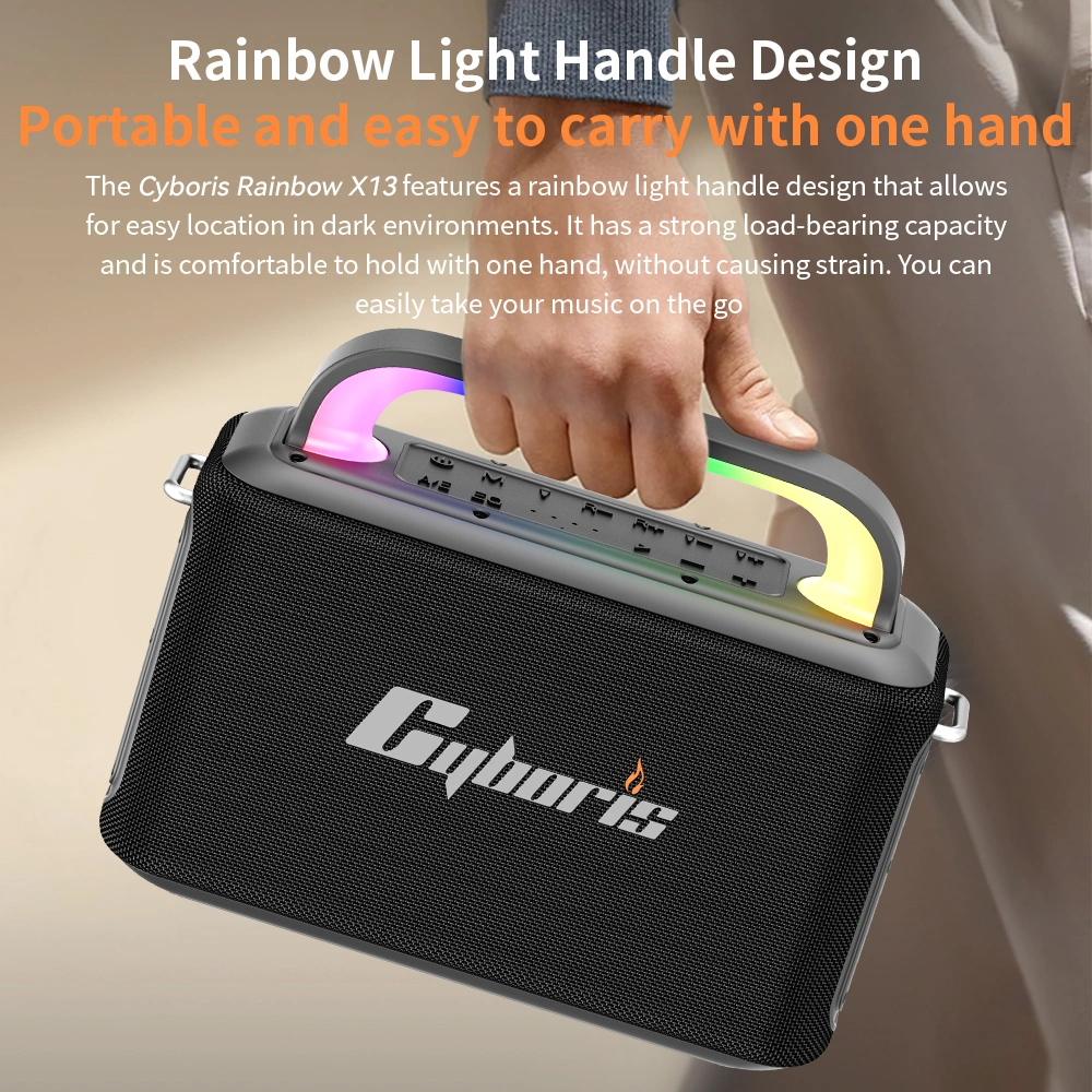 Loa Karaoke Bluetooth Cyboris X13 100W 12 tinh nang loa cyboris