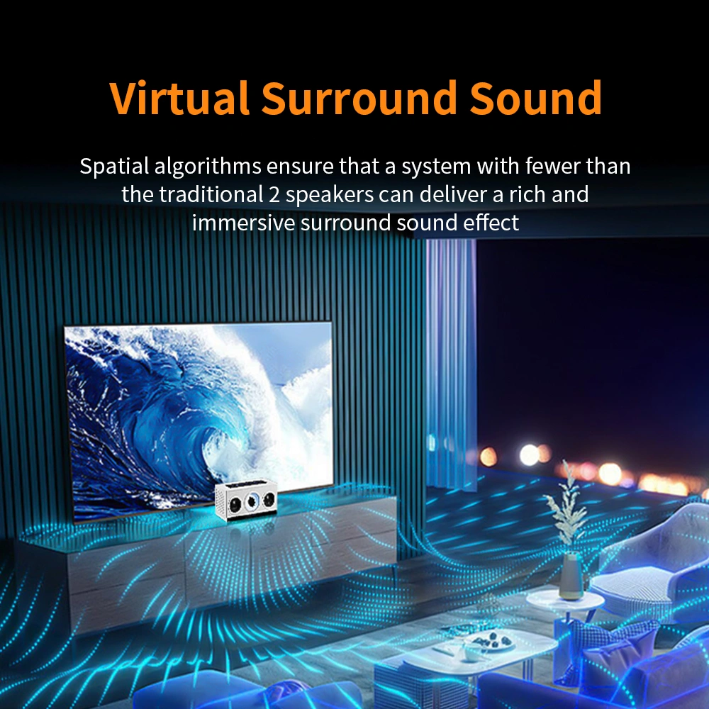 Loa Chất Lỏng Từ Tính Cyboris B1 | Đồng Hồ LED, Âm Thanh Vòm 32 Công nghệ âm thanh vòm ảo mang lại trải nghiệm nghe nhạc và xem phim đắm chìm