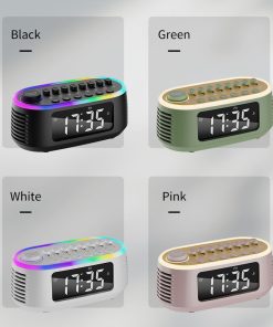 Loa đồng hồ Cyboris T13 | Tiếng Ồn Trắng, Đèn Ngủ, Báo Thức 8 cac mau sac loa cyboris t13