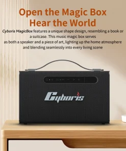 Loa Bluetooth Cyboris T15 | 100W, Âm Thanh 2.1 kênh, Đèn RGB 19 chip xu ly dsp cyboris t15