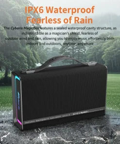 Loa Bluetooth Cyboris T15 | 100W, Âm Thanh 2.1 kênh, Đèn RGB 20 chong nuoc ipx6 cyboris t15