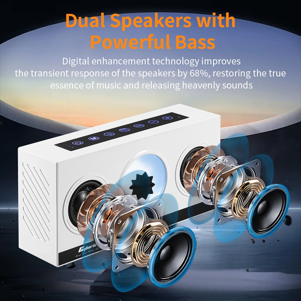 Loa Chất Lỏng Từ Tính Cyboris B1 | Đồng Hồ LED, Âm Thanh Vòm 9 cong nghe loa kep cyboris b1