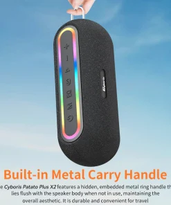 Loa Bluetooth Cyboris X2 | 60W, Đèn RGB, Âm Thanh Vòm 20 hieu ung den led rgb cyboris x2