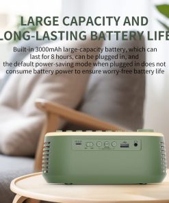 Loa đồng hồ Cyboris T13 | Tiếng Ồn Trắng, Đèn Ngủ, Báo Thức 9 ho tro giac ngu cyboris t13