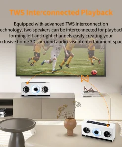 Loa Chất Lỏng Từ Tính Cyboris B1 | Đồng Hồ LED, Âm Thanh Vòm 22 ket noi 2 loa tws cyboris b1 2