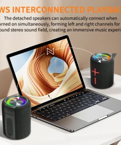 Loa Bluetooth 2 trong 1 Cyboris S11 | Tách Rời Nam Châm, Âm Thanh Hi-Fi 15 ket noi bluetooth 5 3 cyboris s11