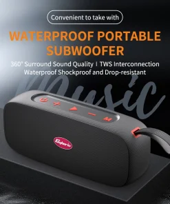 Loa Bluetooth Cyboris S16 | 40W, Chống Sốc, Chống Nước IPX7, Stereo 360° 11 ket noi bluetooth 5 4 cyboris s16