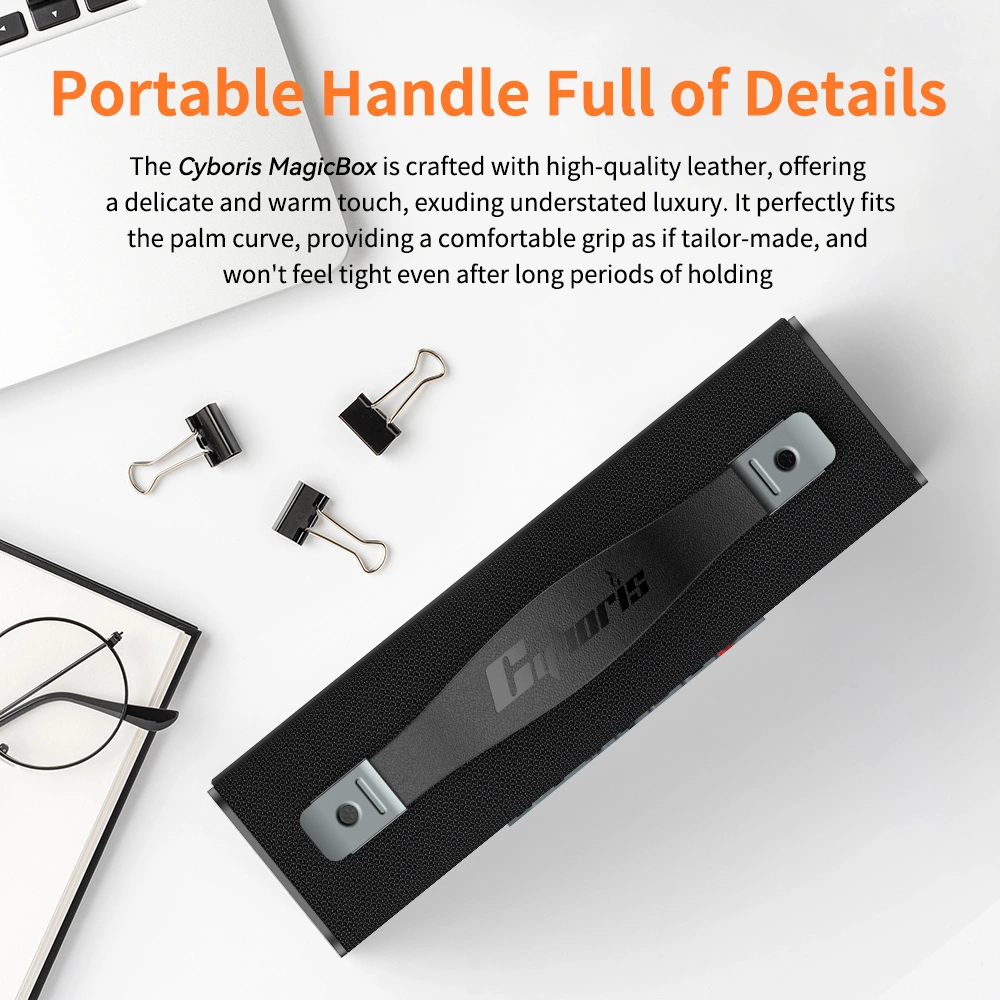 Loa Bluetooth Cyboris T15 | 100W, Âm Thanh 2.1 kênh, Đèn RGB 13 vat lieu cao cap cyboris t15