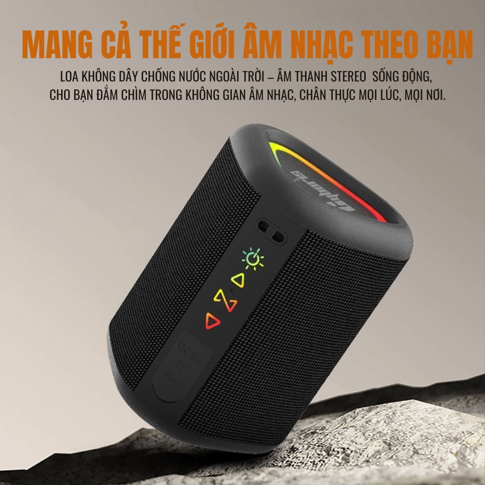 Loa Bluetooth Cyboris S1 | 10W, Đèn RGB, Siêu Nhỏ Gọn, Bảo hành 18 tháng 20 Cyboris S1 - Thiết kế nhỏ gọn, mạnh mẽ và đầy màu sắc